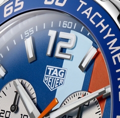 Reloj Hombre Tag Heuer Formula 1 Gulf Limited Edition Chronograph CAZ101N.FC8243 Agente Oficial Argentina - Miller Joyeros
