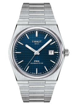 Reloj Tissot PRX para hombre de acero azul automatico T1374071104100, Agente Oficial