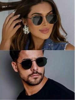 Óculos Unissex estilo Ray Ban hexagonal - comprar online