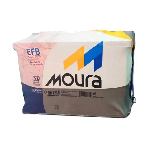 Bateria Moura 12x72 EFB 72ah MF72LD Start Stop