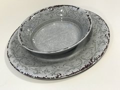 Bowl compotero melamina Gris - comprar online