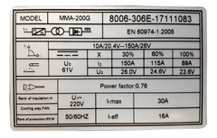 Imagen de Soldadora Super Inverter Gottard 200 Amp