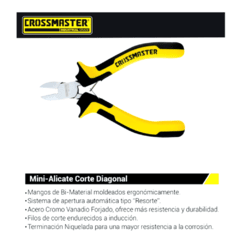 Alicate Corte Diagonal Crossmaster 9970252, 114mm 4.1/2 " en internet