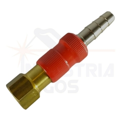 Acople rápido para regulador combustible rosca 3/8" derecha. - Industrialagos