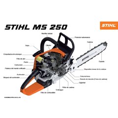 Motosierra Motor 3,1 CV Stihl MS250