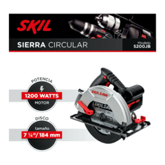 Sierra circular eléctrica Skil 5200 184mm 1200W 50Hz/60Hz - tienda online