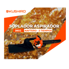 Soplador Aspirador Explosión Kushiro SAK-26, 2t 26cc Naftero en internet