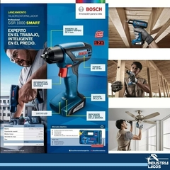 Imagen de Taladro Atornillador Bosch Gsr 1000 Smart Inalámbrico Batería 12v Litio Maletín + Accesorios