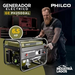 Generador GE-PH2500ALP Eléctrico Philco 2500w 6.5hp 196cc Tanque 15l - comprar online