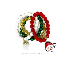 Kit laço + pulseiras Noel - comprar online