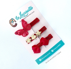 Hair clips Natal borboleta