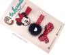 Hair clips minnie