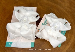 Laço boutique flor organza - Le Laçarotte