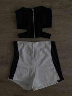 Short noche blanco y negro - comprar online