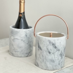 Hielera Mármol Carrara con detalles RoseGold - Gal Home Deco