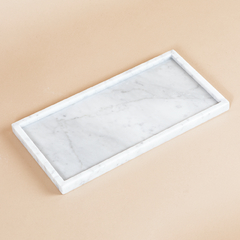 Bandeja Mármol Carrara Slim 30x14 cm