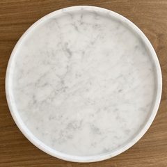 Bandeja de Mármol Carrara Circular (25 cm diámetro) - comprar online