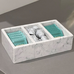 Caja de Té / Cápsulas Mármol Carrara 25 x 15 cm en internet