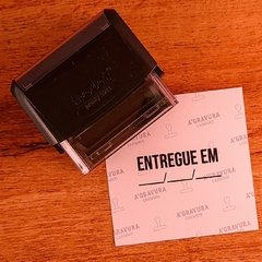 CARIMBO "ENTREGUE EM" PRETO