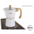 Cafetera Italiana Hudson Blanca 9 pocillos - tienda online