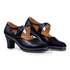 Zapatos de folklore modelo Sofia Negro - comprar online