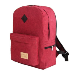 Mochila Escolar/diaria Canva Bordo Melange Rock Store - comprar online