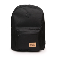 Mochila Escolar/diaria Clasica negra Rock Store