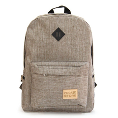 Mochila Escolar/diaria Clasica Beige Rock Store - tienda online