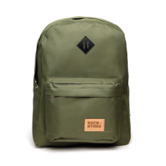 Mochila Escolar/diaria Clasica Verde Rock Store - comprar online