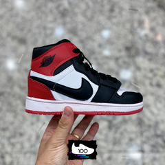 KIDS JORDAN RED BLACK