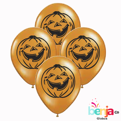 GLOBOS ESTAMPADOS CALABAZA