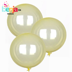 GLOBO BURBUJA PVC Amarillo 18"