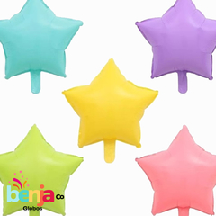 Globo Estrella Pastel 18" (45cm)