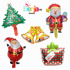 GLOBO PACK 2 NAVIDAD 40CM X10U