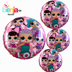 GLOBO LOL ROSA 45CM - comprar online