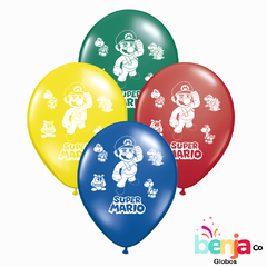 GLOBOS ESTAMPADOS MARIO BROSS