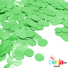 BOLSA CONFETTI REDONDOS VERDE 20GRS