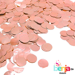 BOLSA CONFETTI REDONDO ROSA GOLD 20GRS