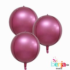 GLOBO ESFERA SATIN FUCSIA 4D