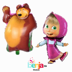 GLOBO PACK MASHA Y EL OSO 70CM X2 - 1 MASHA Y 1 OSO - comprar online