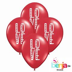 GLOBOS ESTAMPADOS LOVE MOD.1