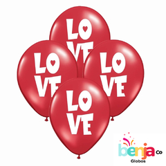 GLOBOS ESTAMPADOS LOVE MOD.2