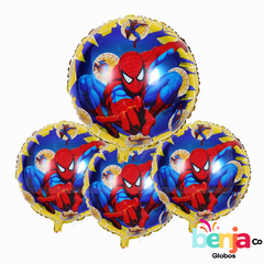 GLOBO HOMBRE ARAÑA AMARILLO 45CM