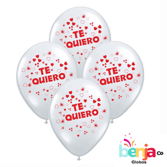 GLOBOS ESTAMPADOS TE QUIERO NUEVO