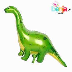 GLOBO DINO VERDE CUELLO LARGO 1MT