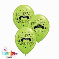 GLOBOS ESTAMPADOS AÑO NUEVO 2