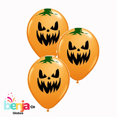 GLOBOS ESTAMPADOS CALABAZA 23