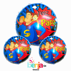 GLOBO FELIZ DIA PAPA - SUPERMAN 45CM