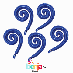 Globo ESPIRAL AZUL 40Cm X5