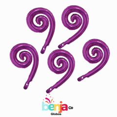 Globo ESPIRAL ROSA BRILLANTE 40Cm X5 - comprar online